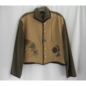 Alissa Wool Corduroy Wearable Art Jacket Women's S-M